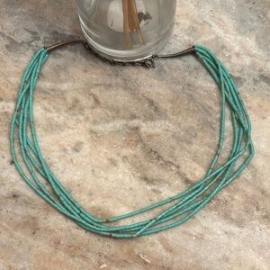 Elegant Turquoise Beaded Necklace